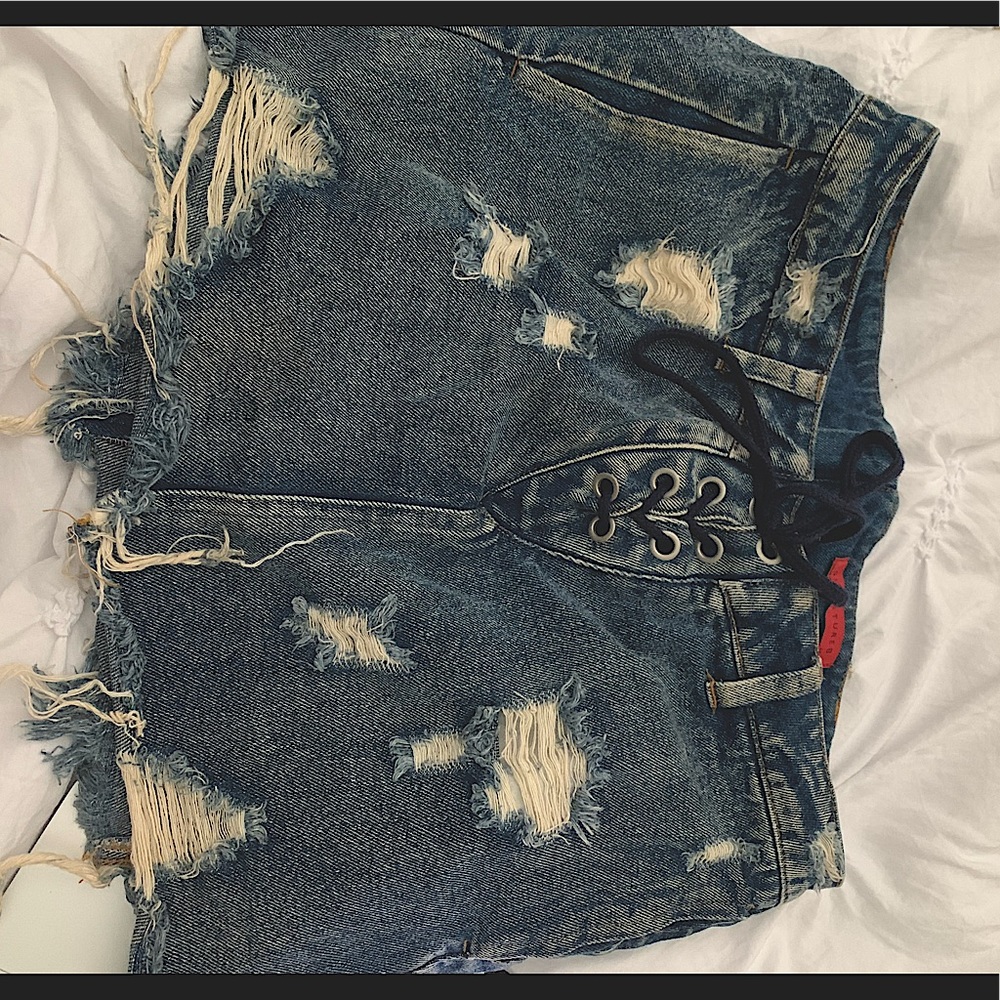 Jean skirt size large